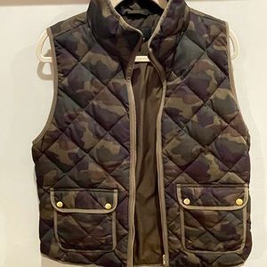 J Crew Camo Vest